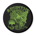Absinthe Green Fairy Lady Refrigerator Magnets