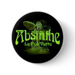 Absinthe La Fee Verte Fairy With Glass buttons
