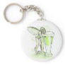 Absinthe La Fee Verte Fairy With Glass (no text) Keychains