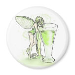 Absinthe La Fee Verte Fairy With Glass (no text) Magnet