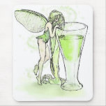 Absinthe La Fee Verte Fairy With Glass (no text) Mouse Pad