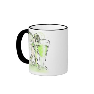 Absinthe La Fee Verte Fairy With Glass (no text) Coffee Mug by opheliasart