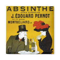 ABSINTHE Makes The Heart Grow Fonder Fridge Magnets