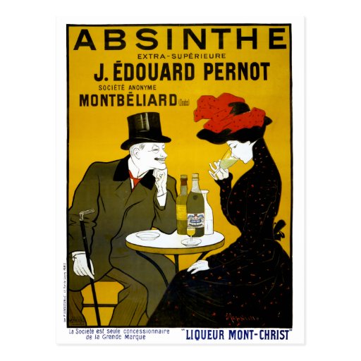 ABSINTHE Makes The Heart Grow Fonder Post Cards