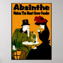 Absinthe MAkes The Heart Grow Fonder Print