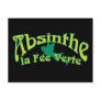 Absinthe Text La Fee Verte Postcard