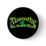 Absinthe Text The Green Muse Buttons