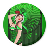 absinthe victorian green fairy magnet