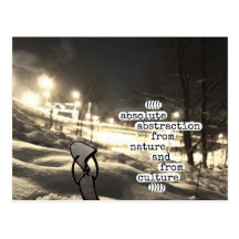 absolute abstraction from nature and from culture postcard
