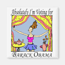ABSOLUTELY VOTING FRIDGE MAGNETS