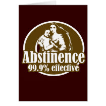 Abstinence 99% Effective Religious Humour cards