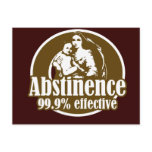 Abstinence 99% Effective Religious Humour postcards