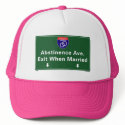 Abstinence Ave. hats