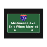 Abstinence Ave Postcard