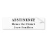 Abstinence Makes Fondlers