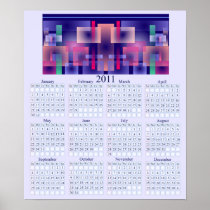 Abstract 2011 Wall Calendar Poster