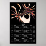 Abstract 3 calendar ~ print