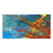 Abstract - Acrylic - Just another Monday Personalised Photo Card