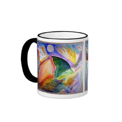 Abstract Acrylic Painting Ascension Coffee Mug by Julier