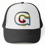 Abstract and colourful letter G