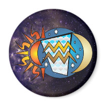 Abstract Aquarius Magnet