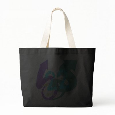 ABSTRACT ARROWS AND NUMBER 22 BAG by dgpaulart