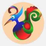 Abstract Art Bird of Paradise. Beautiful Sticker