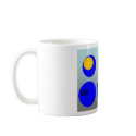 Abstract Art  - Blue Circle Blues mugs