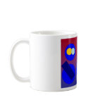 Abstract Art - Blue Red Dawn mugs
