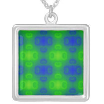Abstract Art Blur in Blue and Green
