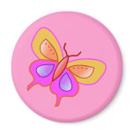 Abstract Art Butterfly COLORFUL Fridge Magnets