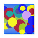 Abstract Art - Circles Amongst Clouds magnets