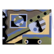 Abstract Art in Geometrics Greeting Cards