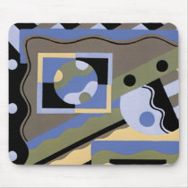 Abstract Art in Geometrics Mouse Pad