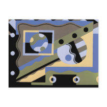 Abstract Art in Geometrics Post Cards