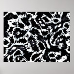 Abstract Art Poster Wild About Black White posters