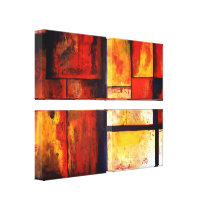 Abstract Art Quad Wrapped Canvas Set