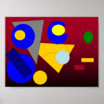 Abstract Art - Red Submission Print