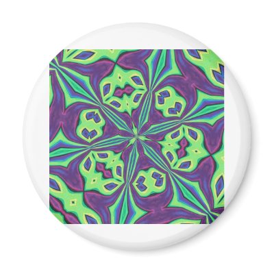 ABSTRACT ART REFRIGERATOR MAGNET by pjan97