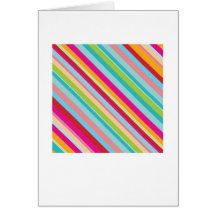 Abstract Arty Greetings Card - Diagonal Stripes