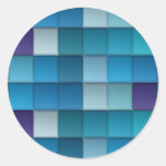 Abstract Background Round Sticker
