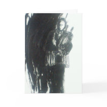 Abstract bar-mitzvah boy cards