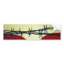 Abstract - barbed wire bumper stickers