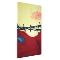 Abstract - barbed wire canvas prints
