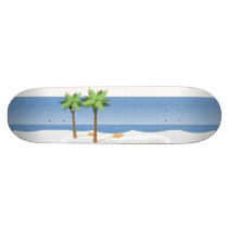 Abstract Beach Landscape Skateboard