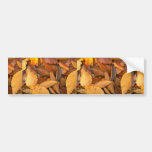 Abstract Beech leaves Bumper Stickers