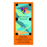 ABSTRACT BILLIARDS POOL GAME TABLE Rack Card