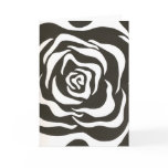 Abstract black white flower