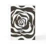 Abstract black white flower