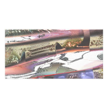 Abstract blank canvas 1 photo cards